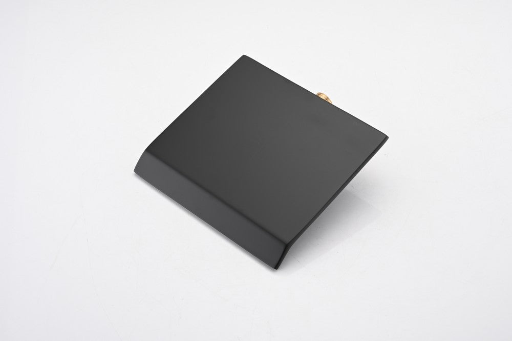 Bathroom Waterfall Sink Faucet Matte Black Single Handle Wall Mounted W121750477