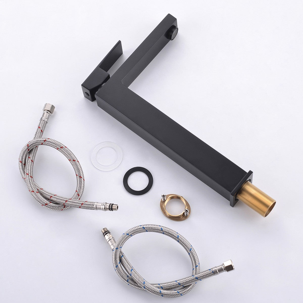 Bathroom Single Hole Vessel Sink Waterfall Faucet Brushed Nickel Single Handle W1932P148110