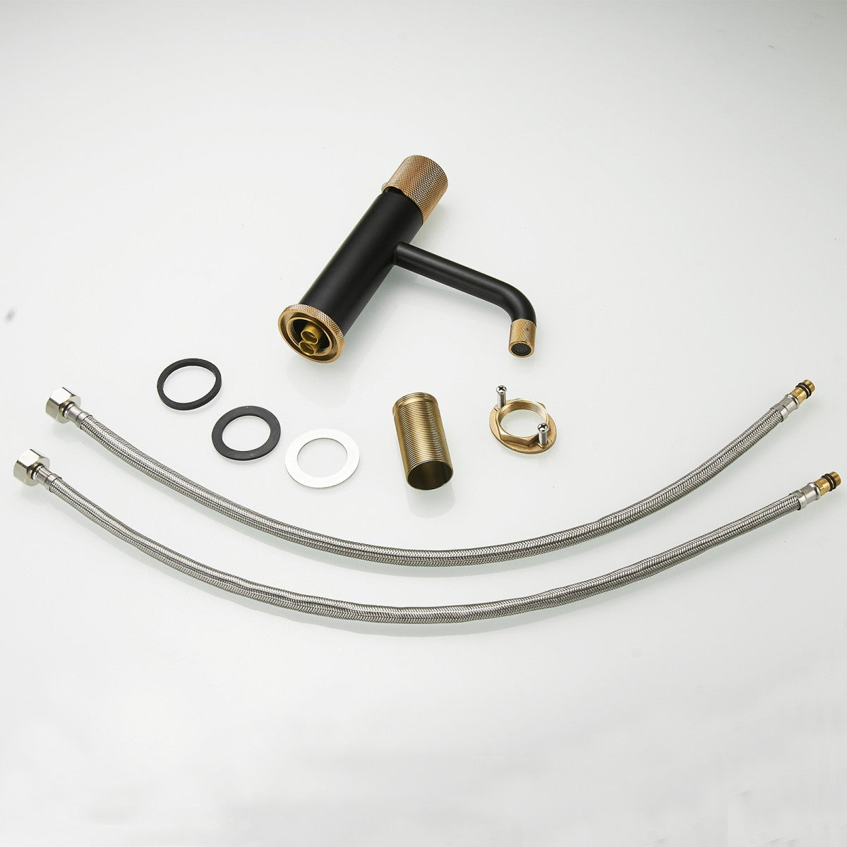 Bathroom Single Hole Sink Faucet Matte Black Single Handle W1932P171701