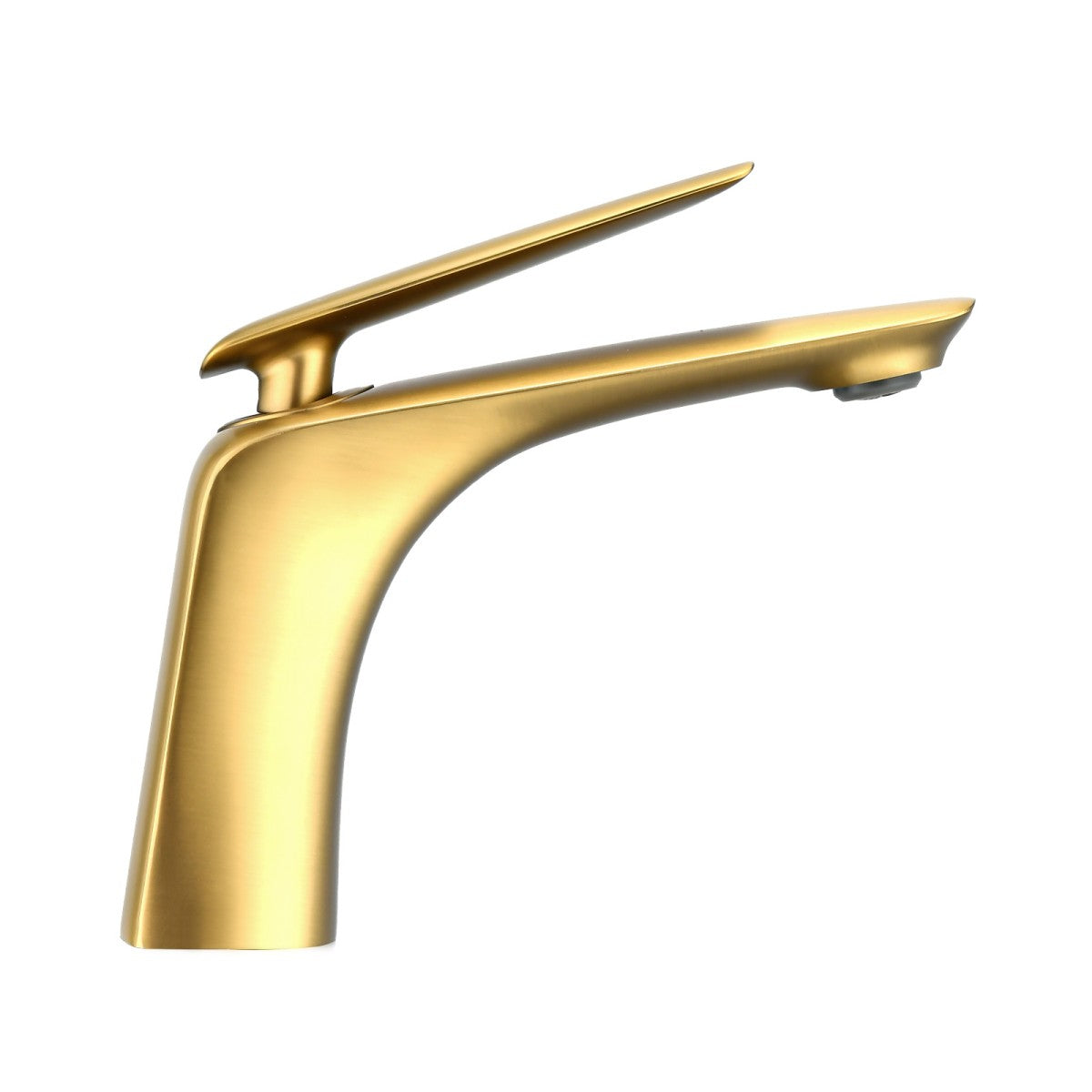 Bathroom Single Hole Sink Faucet Gold Single Handle With Pop-up Drain W1224P227855