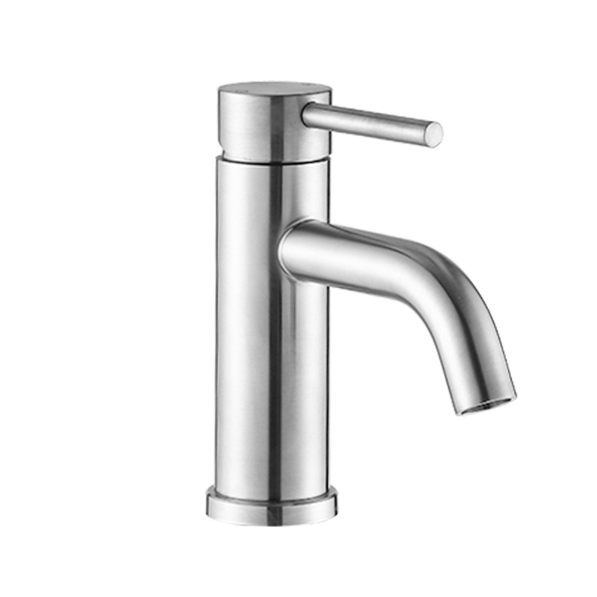 Bathroom Single Hole Sink Faucet Brushed Nickel Single Handle W1224P203274