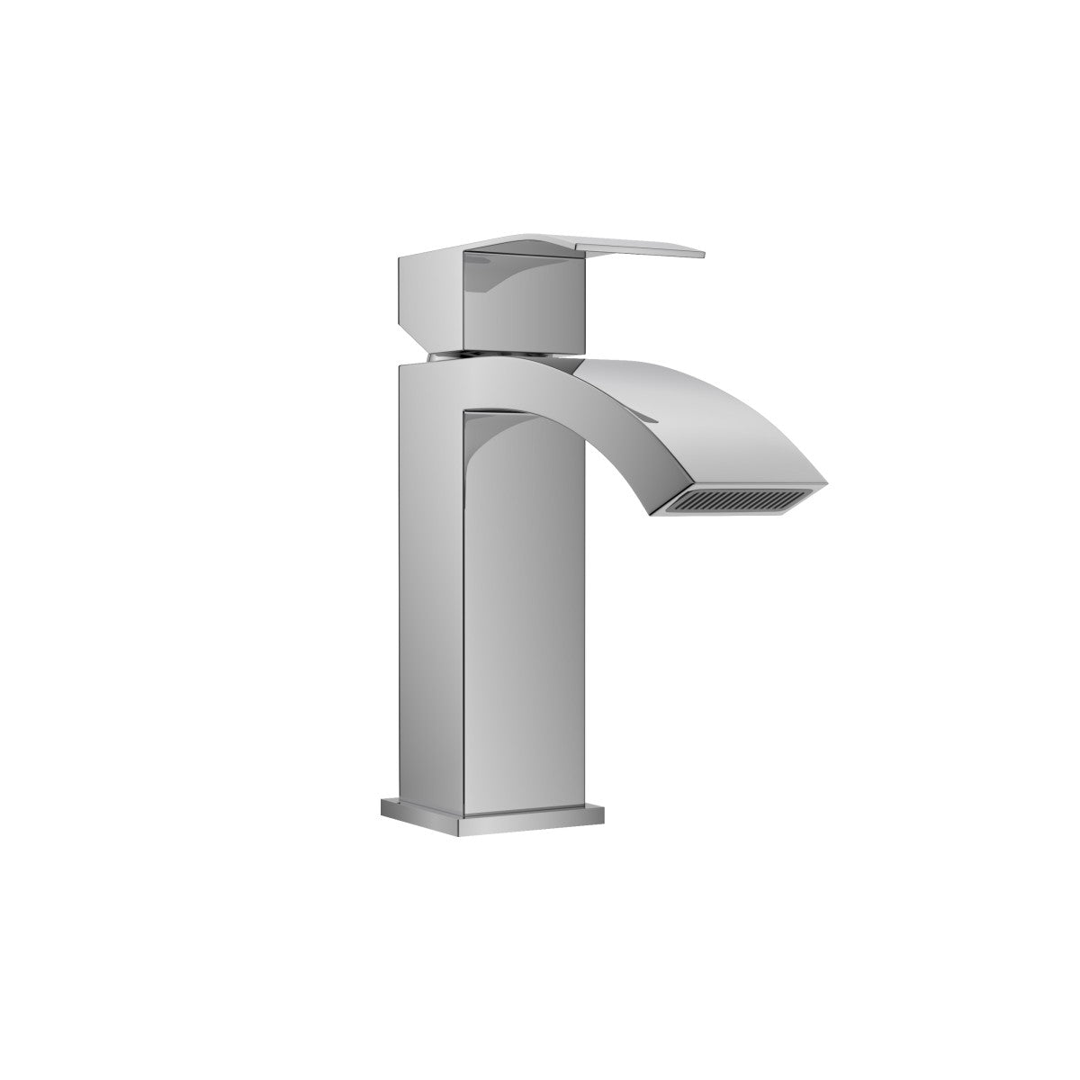 Bathroom Single Hole Sink Waterfall Faucet Chrome Single Handle B2724P262880