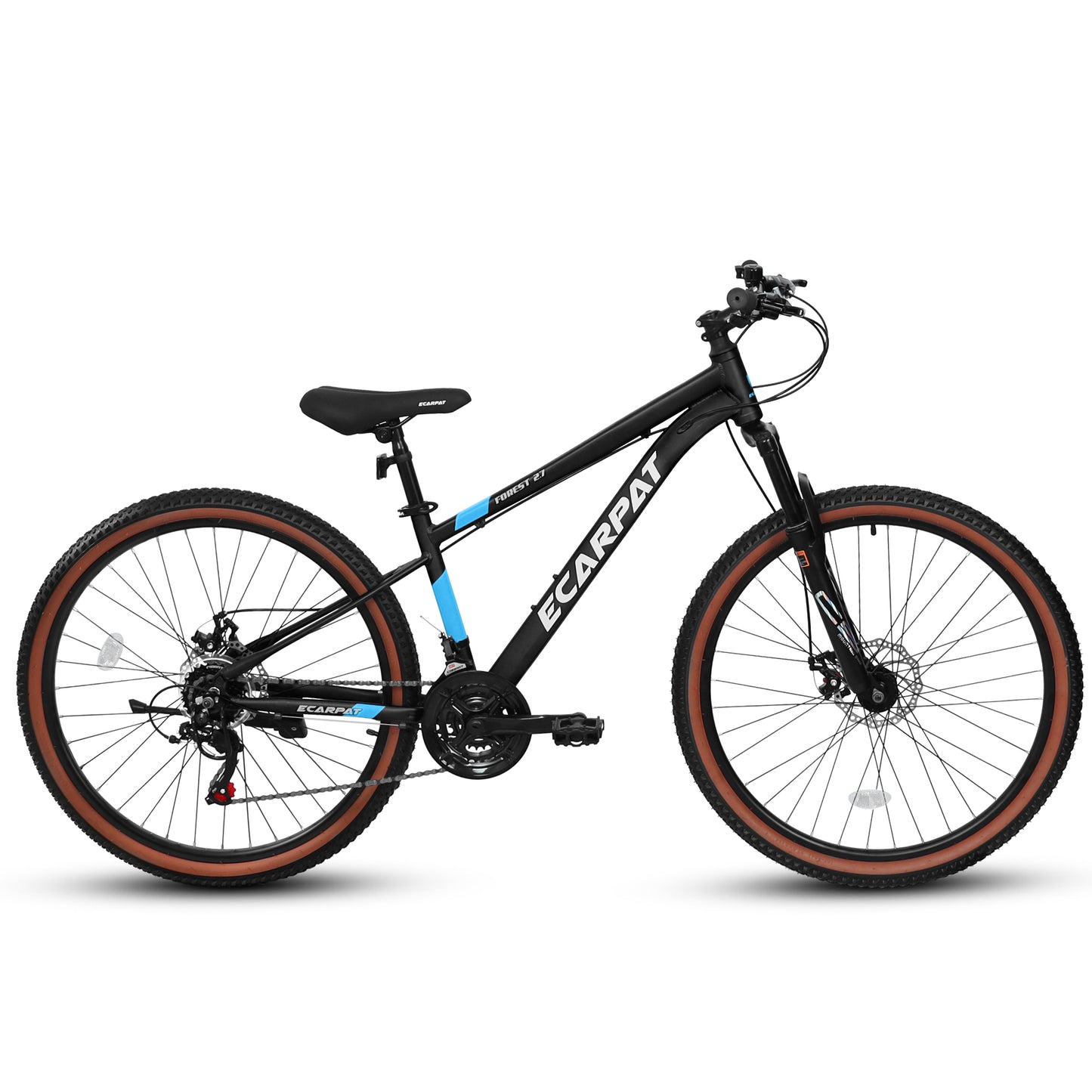 27.5 Inch Aluminum Mountain Bike Shimano 21 Speed Dual Disc Brake Front Suspension For Women Men Black Blue