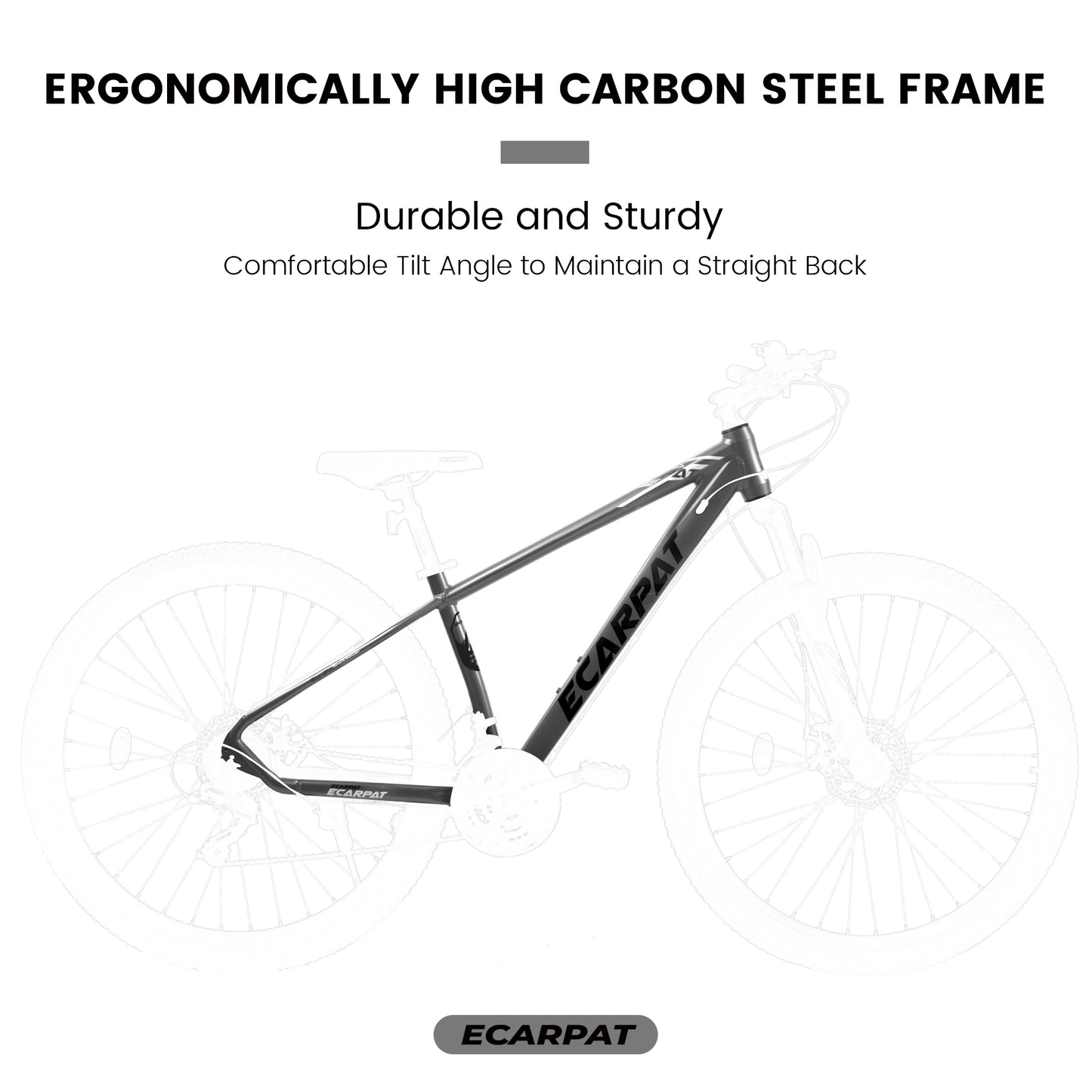 29 Inch Mountain Bike Aluminum Frame, 21 Speed, Dual Disc Brake, Front Shock Absorption For Women Men,Grey, Free Return