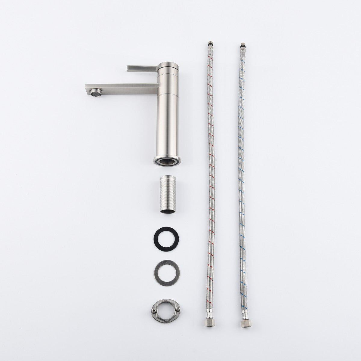 Bathroom Single Hole Sink Faucet Brushed Nickel Single Handle W2287P185548