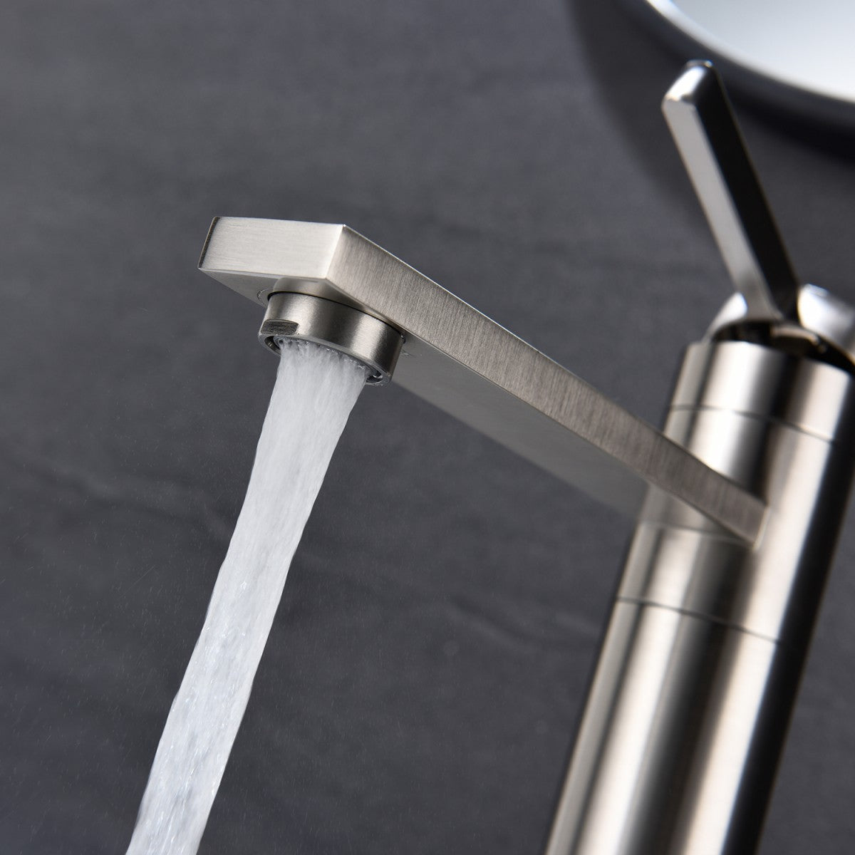 Bathroom Single Hole Sink Faucet Brushed Nickel Single Handle W2287P185548