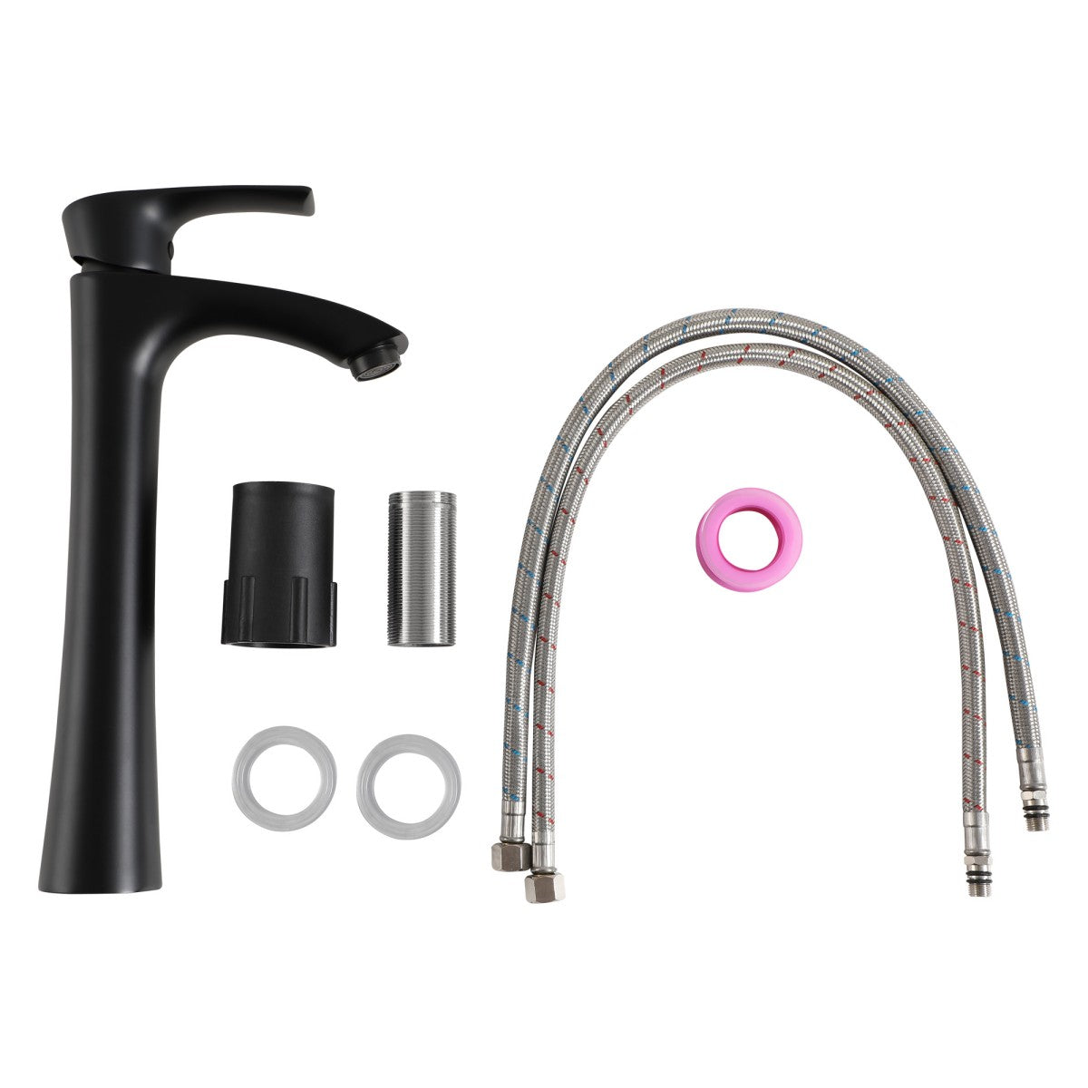 Bathroom Single Hole Vessel Sink Faucet Matte Black Single Handle W1243P262147