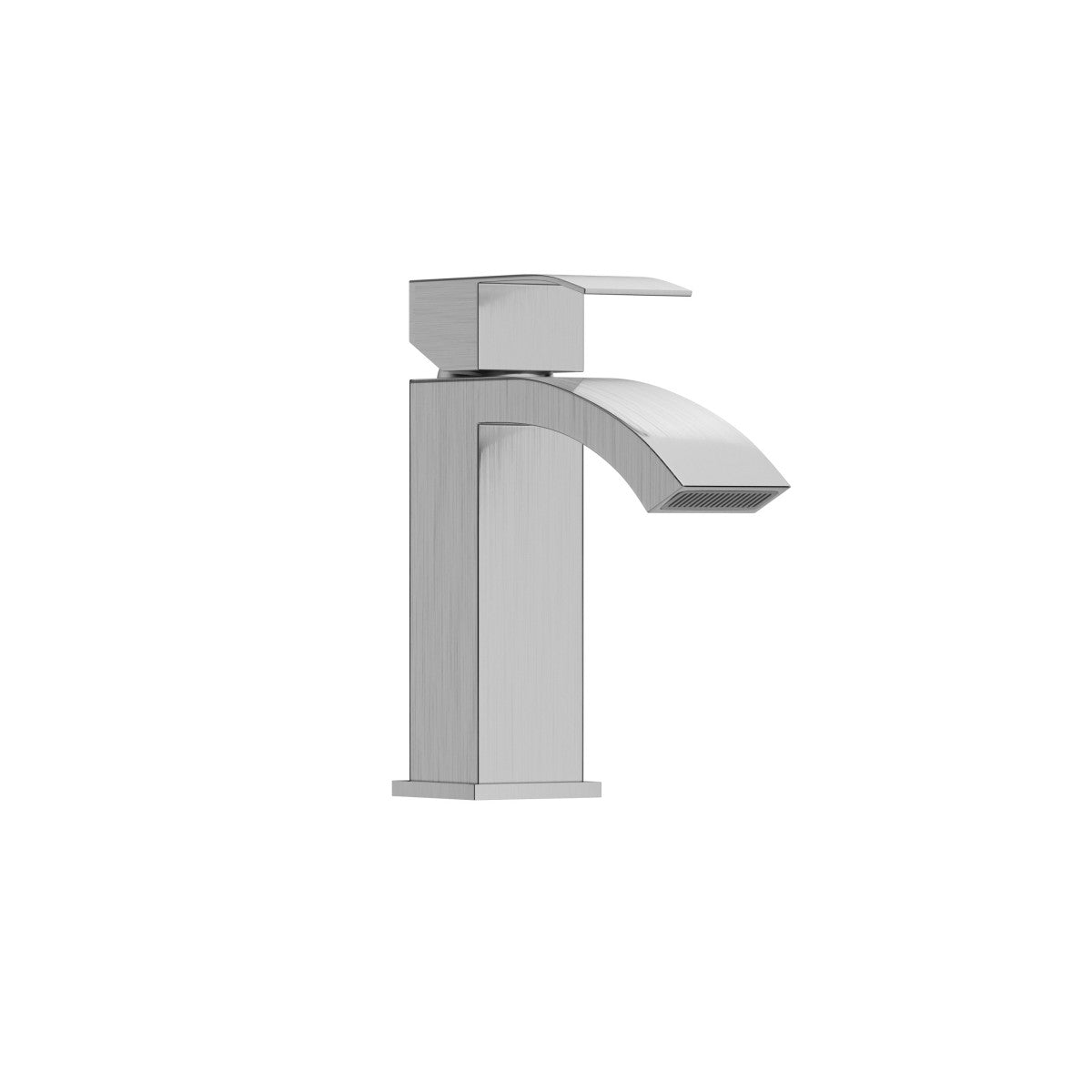 Bathroom Single Hole Sink Waterfall Faucet Brushed Nickel Single Handle B2724P262879
