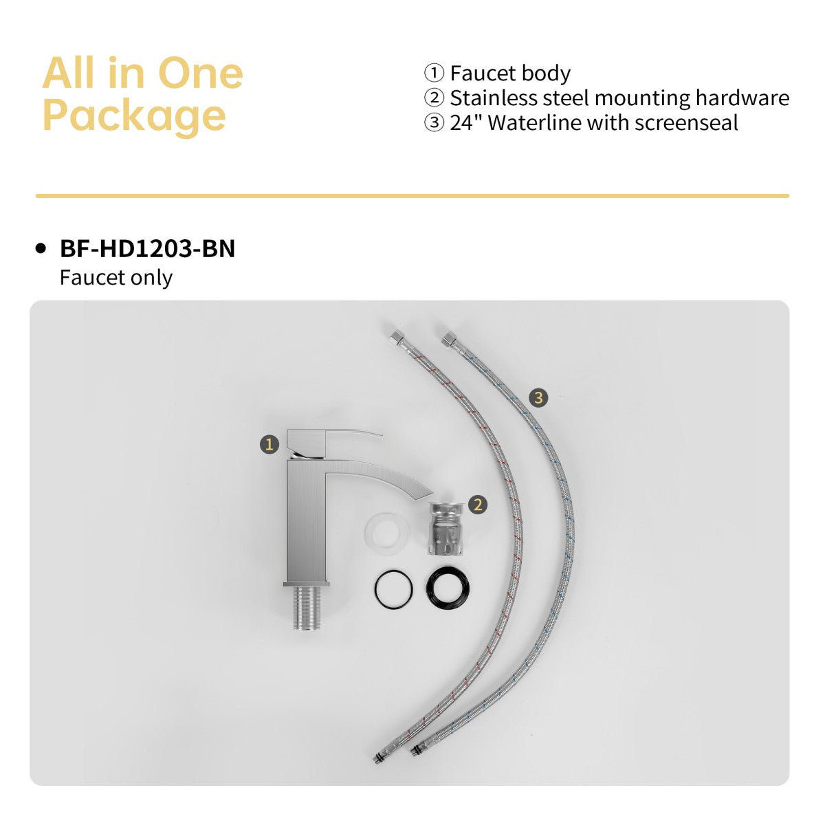 Bathroom Single Hole Sink Waterfall Faucet Brushed Nickel Single Handle B2724P262879