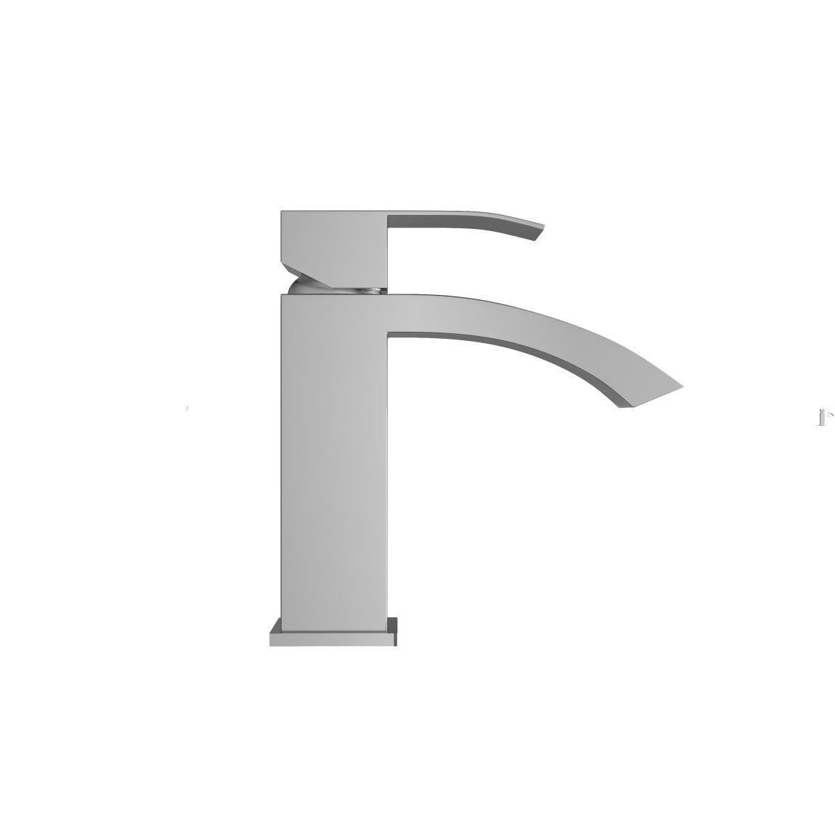 Bathroom Single Hole Sink Waterfall Faucet Chrome Single Handle B2724P262880