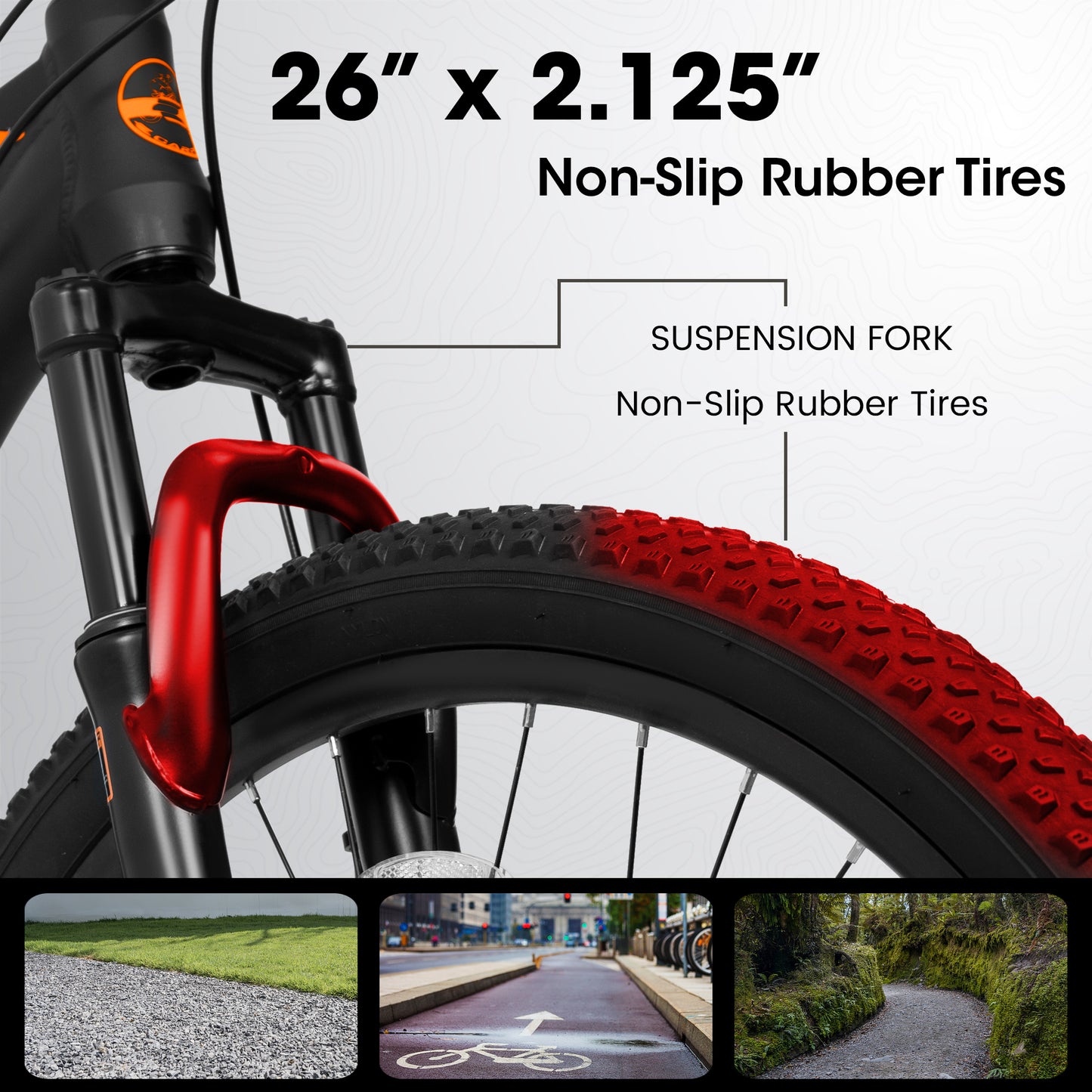 26 Inch Aluminum Mountain Bike Shimano 21 Speed Dual Disc Brake Front Suspension For Women Men Blue Orange