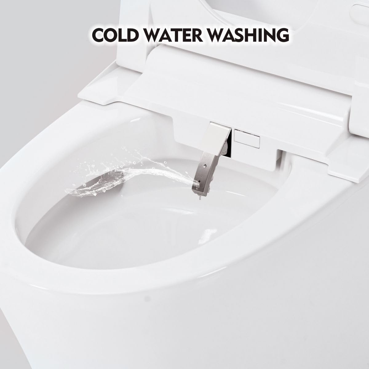 12 Inch Rough In Size Smart Toilet with Bidet Built in, Soft close Elongated Seat , Heated Seat, Foot Sensor Flush, Water-Saving Powerful Flush, Washing Nozzle, Night Light,Tankless Toilet