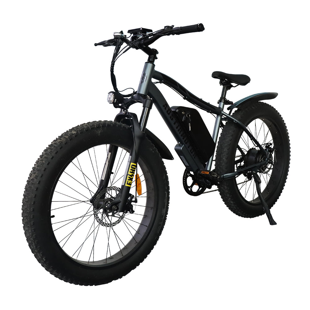 1000W 26 inch Fat Tire AOSTIRMOTOR Electric Mountain Bike 31 mph 48V 20AH Removable Lithium Battery With Rack