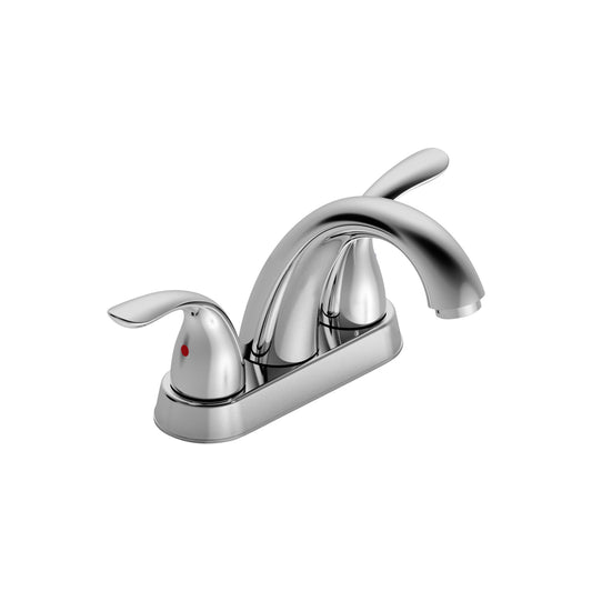 Bathroom Centerset Sink Faucet Chrome Double Handles B2724P262917
