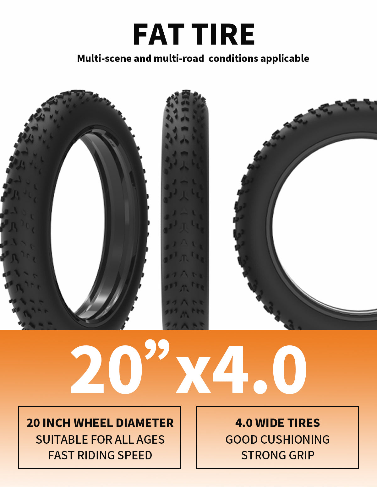 500W Folding 20-Inch Fat Tire Electric Bike 25 mph 36V 13Ah Lithium Battery Adult