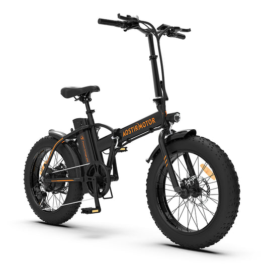 500W Folding 20-Inch Fat Tire Electric Bike 25 mph 36V 13Ah Lithium Battery Adult
