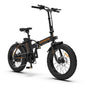 500W Folding 20-Inch Fat Tire Electric Bike 25 mph 36V 13Ah Lithium Battery Adult