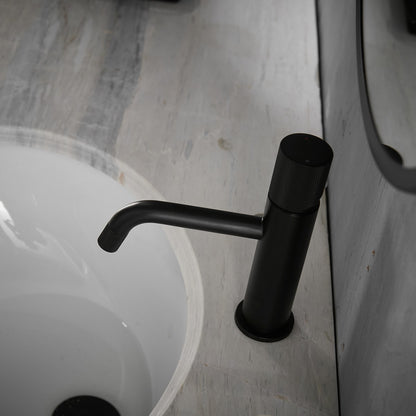 Bathroom Single Hole Sink Faucet Matte Black Single Handle W1932119729