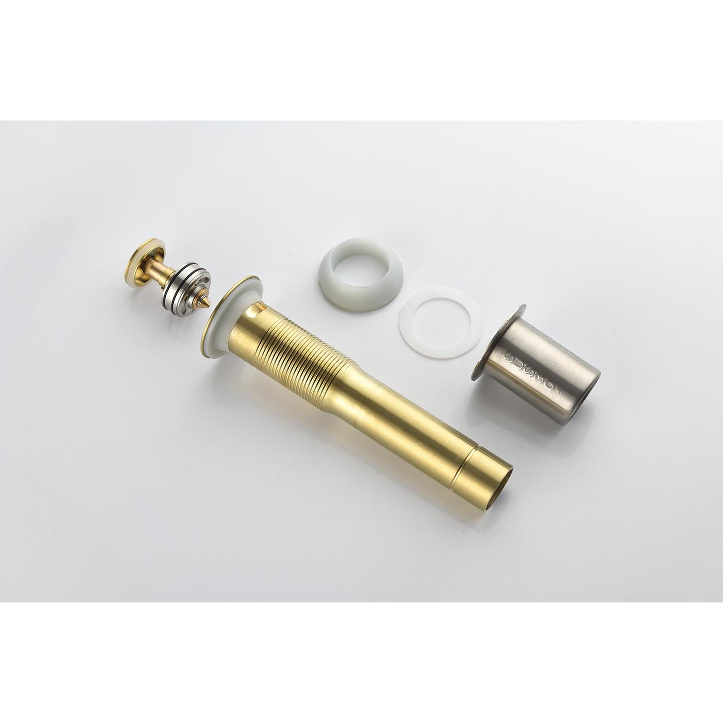 Bathroom Centerset Sink Faucet Gold Double Handles W2287142998