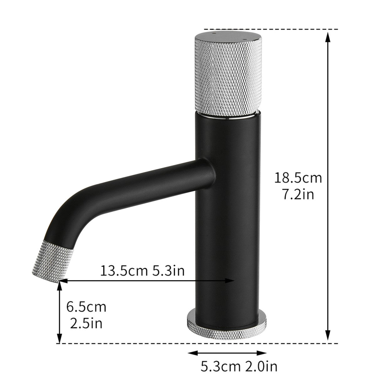 Bathroom Single Hole Sink Faucet Matte Black Single Handle W1932P172314