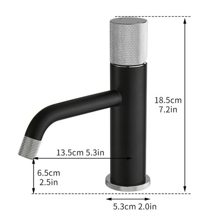 Bathroom Single Hole Sink Faucet Matte Black Single Handle W1932P172314