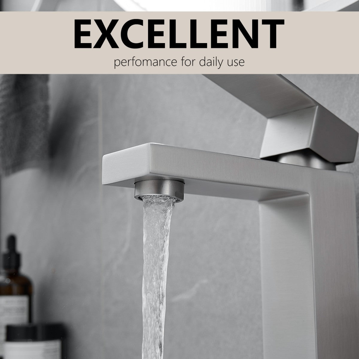 Bathroom Single Hole or Three Hole Sink Faucet Brushed Nickel Single Handle With Deck Plate and Pop-up Drain W1932P182997