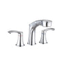Bathroom Widespread Three Hole Pull-out Sink Faucet Chrome Two Handles With Pop-up Drain W1224P184845