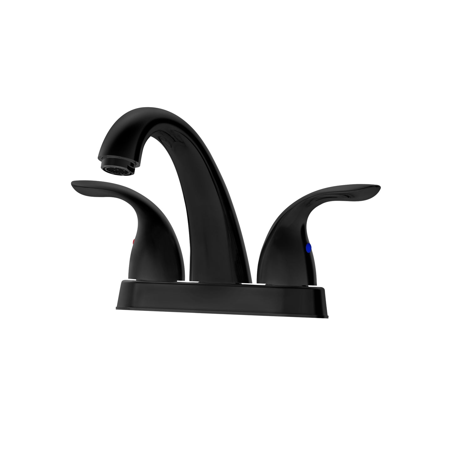 Bathroom Centerset Sink Faucet Matte Black Double Handles B2724P262918