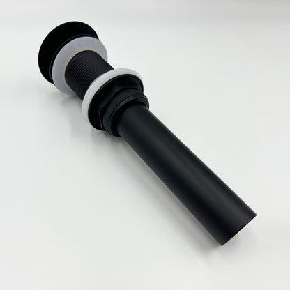 Bathroom Sink Faucet Matte Black Single Handle Wall Mounted Pop-up Drain W928P261575