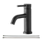 Bathroom Single Hole Sink Faucet Matte Black Single Handle W1224P203277