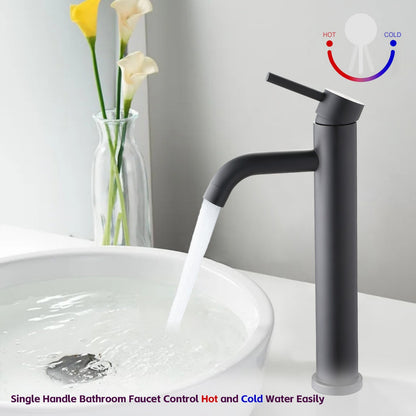 Bathroom Single Hole Vessel Sink Faucet Matte Black Single Handle W1224P206884