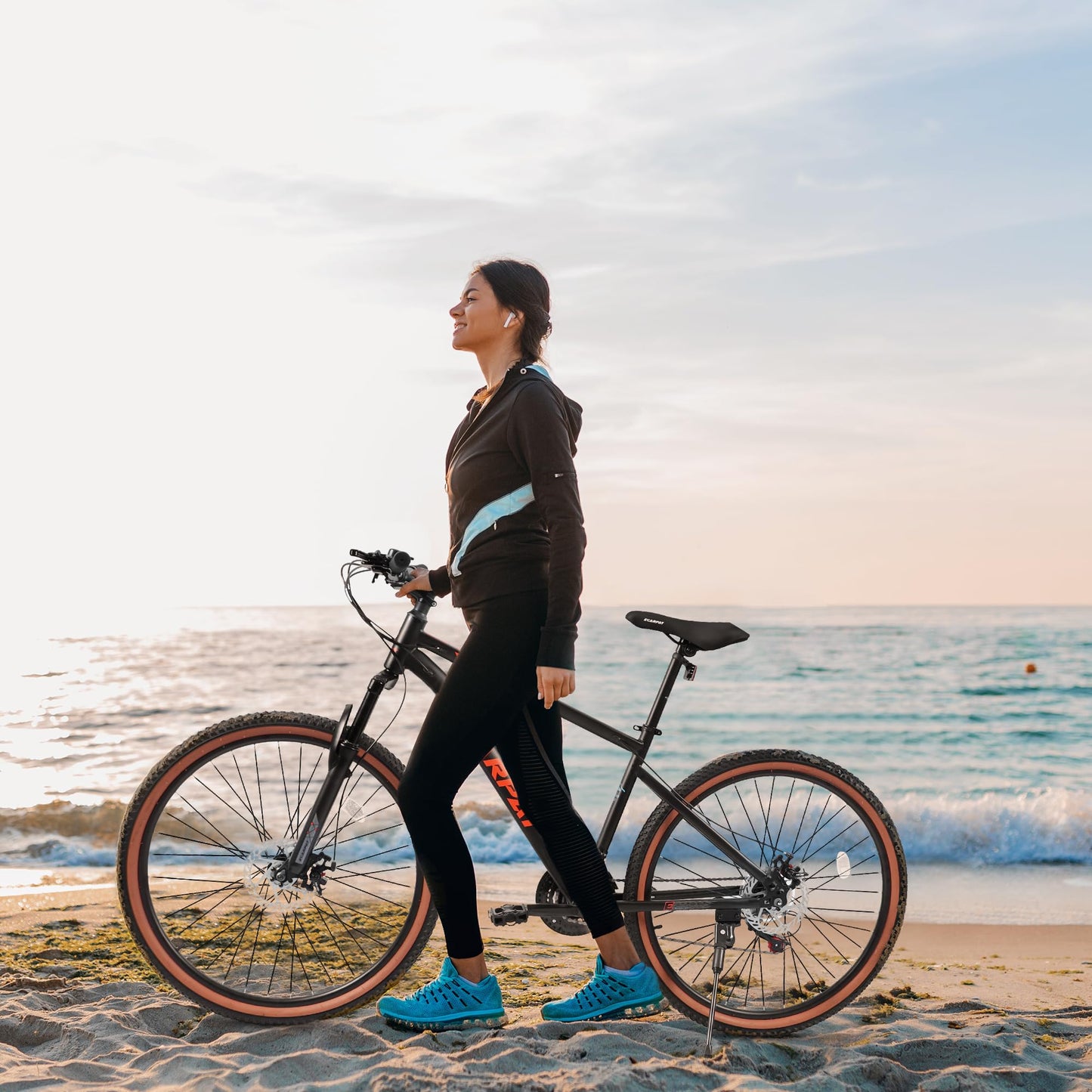27.5 Inch Mountain Bike 21 Speed, Dual Disc Brake, Front shock absorption, For Women Men,15% Assembly Required