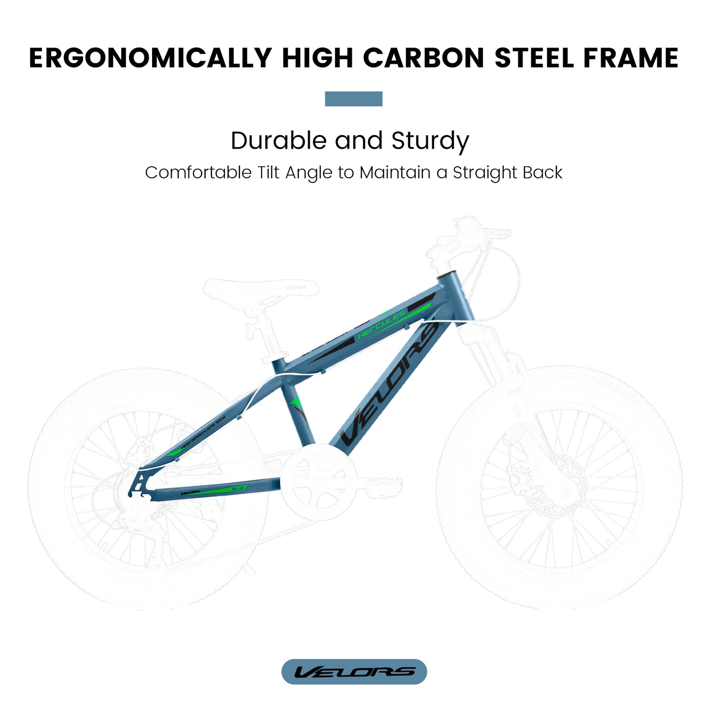 20" Fat Tire Bike for Boys & Girls, Fits Riders 48"-60" Tall, 7-Speed Mountain Bicycle with Dual Disc Brakes, Front Suspension Fork, High-Carbon Steel Frame, 20x4.0 Wide Tire