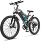 500W 26 inch Fat Tire Electric Mountain Bike 25 mph 48v 15ah Removable Lithium Battery