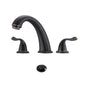 8-Inch Bathroom Widespread Three Hole Sink Faucet, Two Handles With Pop-up Drain, Oil Rubbed Bronze