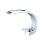 Solid Brass Chrome Bathroom Sink Faucet, Modern Single Handle Single-Hole Vanity Faucet
