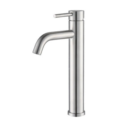Bathroom Single Hole Vessel Sink Faucet Brushed Nickel Single Handle W1224P206882