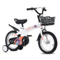 18 inch kids bike with training wheels,stand Adjustable saddle Suitable for boys and girls aged 5-10 years, tall Height 45-57 inch