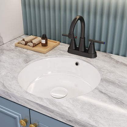 Bathroom Centerset Sink Faucet Matte Black Double Handles B2724P262887