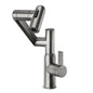 Bathroom Single Hole Sink Faucet Grey Two Handles Rotable Spout W1217P214939