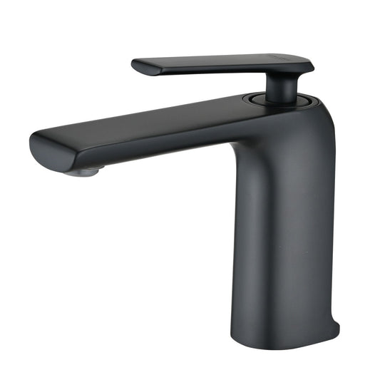 Bathroom Single Hole Sink Faucet Matte Black Single Handle W105965435