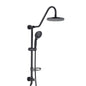 Oil-Rubbed Bronze Bathroom Shower Head and Handheld Showerhead Combo Shower System, 8 inch Top Shower and 5 jets handheld shower, soap dish included